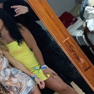 Yellow stretchy short dress